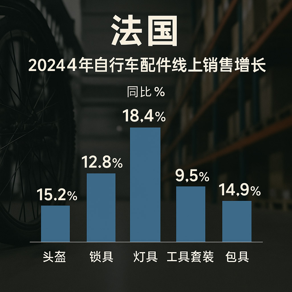 2024年法国自行车配件线上销售数据分析